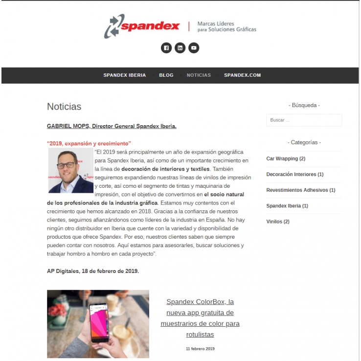 En el nuevo site, los usuarios encontrarán información sobre novedades, materiales, casos de éxito, etc.