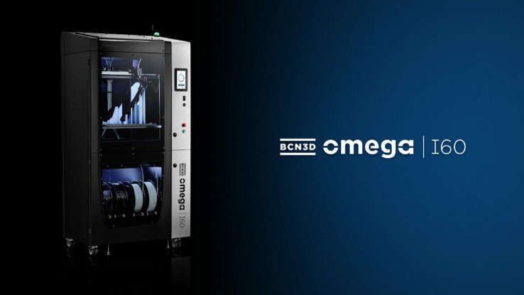 BCN3D Omega I60 es una impresora 3D industrial FFF todo en uno diseñada para producir grandes prototipos y piezas de uso final.