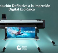 La solución definitiva que revoluciona la impresión digital de tintas base agua con curado UV instantáneo y sin temperatura.