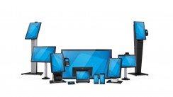 Los monitores se expondrán instalados sobre puntos de información, tótems y mesas táctiles de fabricación y diseño propios.