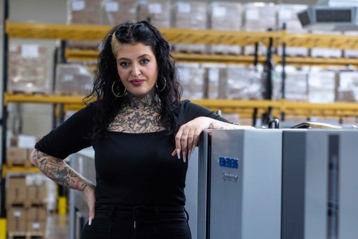 Ana Barroso, responsable de Fábrica en Hispagraf.