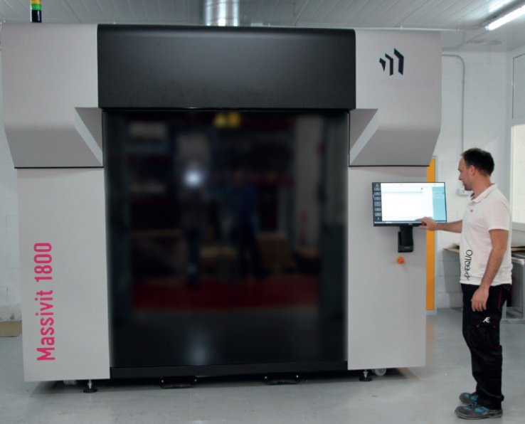 Para Adaequo, la Massivit 1800 es una apuesta de futuro: “Con esta máquina y la impresión 3D hay que abrir la mente”.
