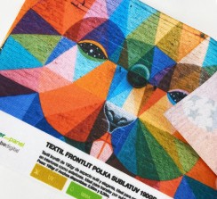 Por su acabado y viveza, este material aporta distinción a los trabajos de comunicación visual y publicidad.