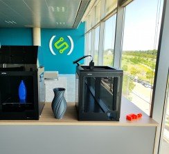 Impresoras 3D de Zortrax en la sala demo de Grupo Solitium en Zaragoza.